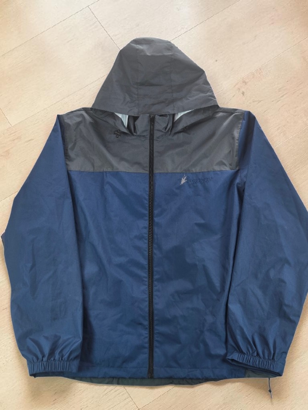 Frogg Toggs Jacket Mens XL XXL Blue Full Zip Hoodie Outer Wear Adult Rain Jacket